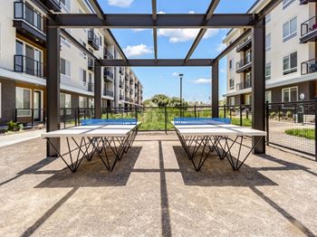 Table tennis at the arza apartments